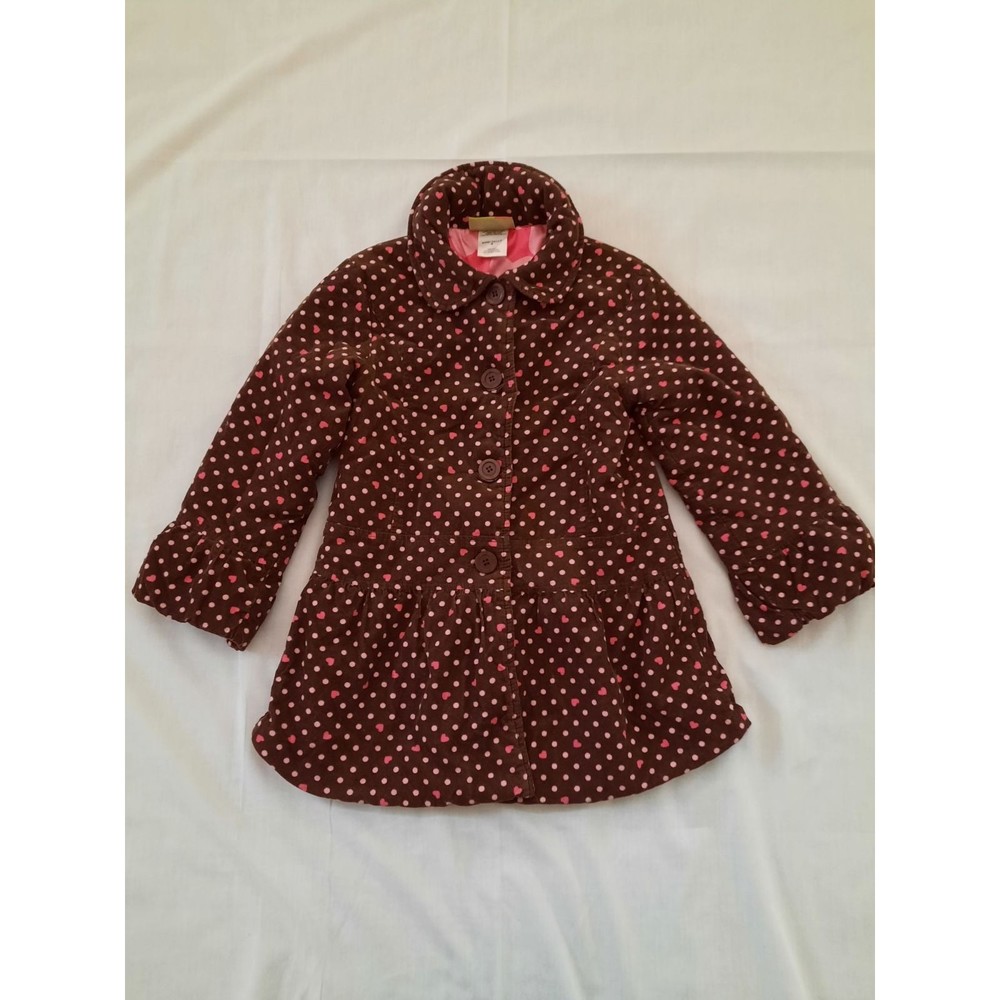 Penelope Mack Girls Brown Coat - Size 6
